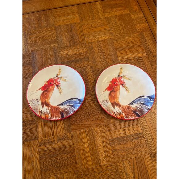 Pier 1 farm animal plates (2) - Picture 1 of 4